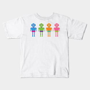 Colorful Bots Kids T-Shirt